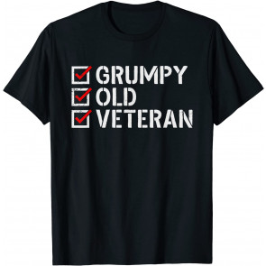 Grumpy Old Veteran: Patriotic American Military Veteran T-Shirt