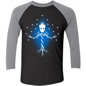 Guardian Tree Of The Galaxy Men's Triblend 3/4 Sleeve T-Shirt