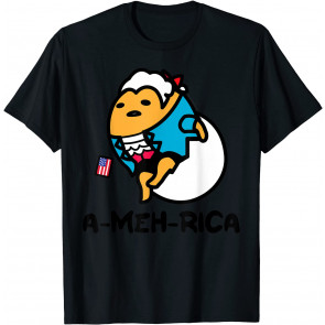 Gudetama The Lazy Egg USA Patriotic America Founding Fathers T-Shirt