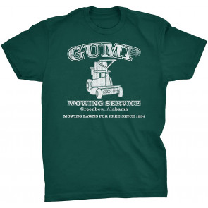 Gump Mowing Service - Distressed Print Vintage Style Movie T-Shirt