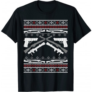 Gun Rights 2nd Amendment Pistol Guns Ugly Christmas  T-Shirt