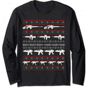 Gun Rights 2nd Amendment Pistol Guns Ugly Christmas  T-Shirt
