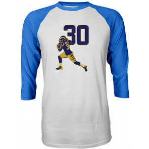 Gurley Los Angeles 30" Tecmo Bowl Men's Quarter Sleeve T-Shirt