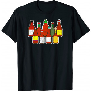 Habanero Hot Sauce Foodie Spicy Hot Ghost Chili Pepper T-Shirt