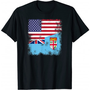 Half Fijian Flag T-Shirt