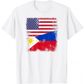 Half Filipino Flag T-Shirt