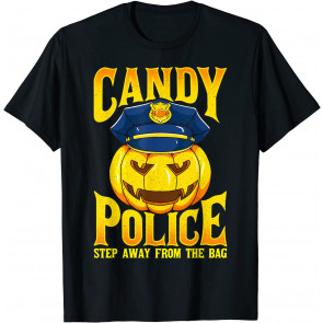 Halloween Candy Police Humor & T-Shirt