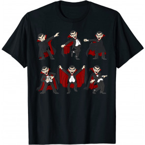 Halloween Dancing Vampire Dance Challenge Boys Girls Kids T-Shirt