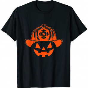 Halloween Firefighter Pumpkin T-Shirt