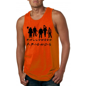 Halloween Horror Party Friends Orange Halloween T-Shirt