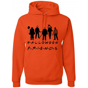 Halloween Horror Party Friends Orange Halloween T-Shirt