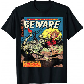 Halloween Horror Vintage Zombie Comic Book Retro Scary T-Shirt