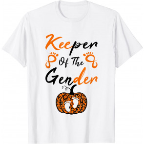 Halloween Keeper Of The Gender Reveal Baby Announcement T-Shirt