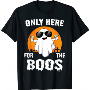 Halloween Only Here For The Boos Bourbon Drinking Team T-Shirt