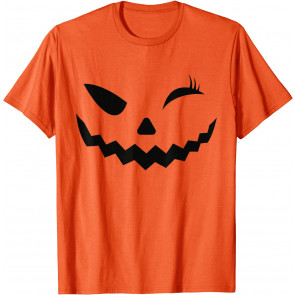 Halloween Pumpkin Jack O Lantern Jackolantern Wink Costume T-Shirt