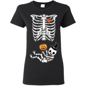Halloween Skeleton Ladies (not Maternity) DT T-Shirt