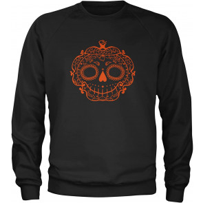 Halloween Sugar Skull Pumpkin Head T-Shirt
