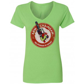 Hammer Evil Army Horror Womens Vneck T-Shirt