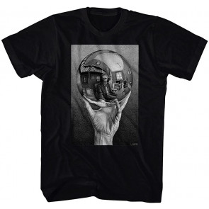 Hand With Reflecting Sphere Self-Portrait Art Artist MC Escher T-Shirt