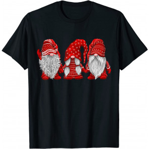 Hanging With Red Gnomies Santa Gnome Christmas Costume T-Shirt