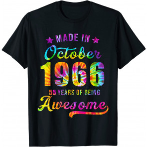 Happy 55th Birthday Decoration Made In October 1966 T-Shirt