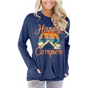 Happy Camper For Women Funny T-Shirt