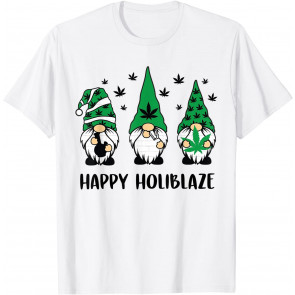 Happy Holiblaze Cannabis T-Shirt