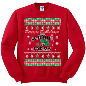 Happy Holidays From Schrute Farms Ugly Christmas  T-Shirt