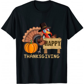 Happy Thanksgiving Holliday Fall Turkey T-Shirt