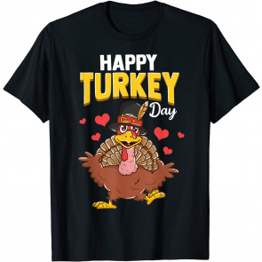 Happy Turkey Day Thanksgiving Gobble Kids Women Men T-Shirt