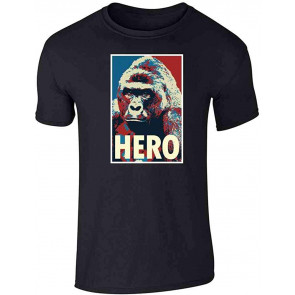 Harambe Pop Art Hero Meme Quote Political Clothing Graphic T-Shirt