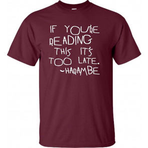 Harambe Written Note T-Shirt