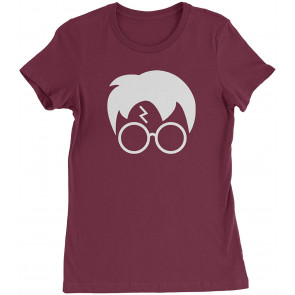 Harry Glasses Lightning Bolt Hair Womens T-Shirt