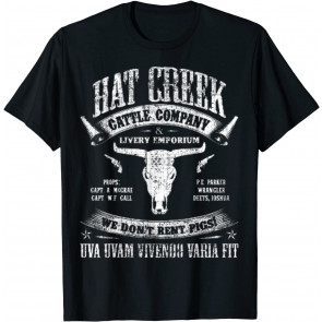Hat Creek Cattle Company Livery Emporium Wen Don't Rent Pigs T-Shirt