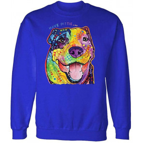 Have Pittie - Dean Russo Dog Modern Art - Fleece Sweat T-Shirt