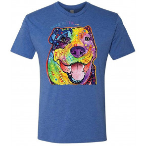 Have Pittie - Dean Russo Dog Modern Art - Tri-Blend T-Shirt