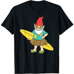Hawaiian Surfing Gnome  T-Shirt