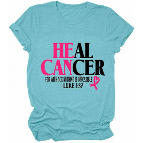 He Can Heal Breast Cancer Christian T-Shirt