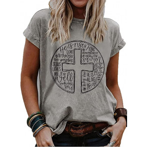 He Is Risen It Is Well With My Soul He Is Real Alive Print T-Shirt