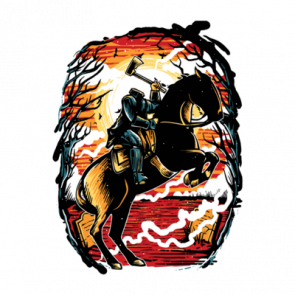 Headless Horseman Hatchetman Spooky Tshirt