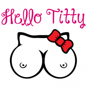 Hello Titty  Hello Kitty Parody  Funny Tshirt