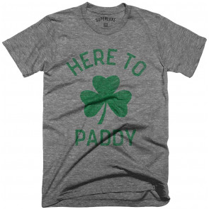 Here To Paddy Mens Womens T-Shirt