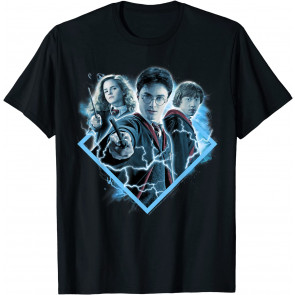 Hermione Granger Ron Weasley Blue Hue Portrait T-Shirt