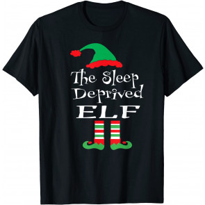 Hilarious Christmas Sleep Deprived Elf  T-Shirt