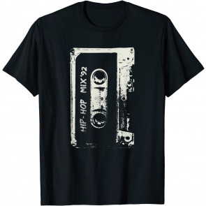 Hip Hop Rap Mixtape Cassette DJ Retro 90s T-Shirt