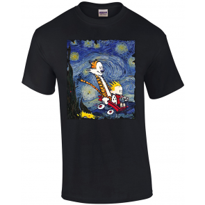 Calvin And Hobbes Stary Night T-Shirt