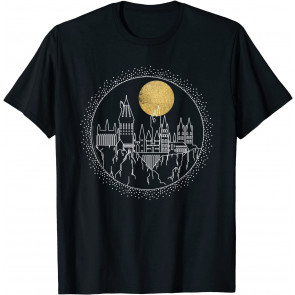 Hogwarts Full Moon Line Art T-Shirt
