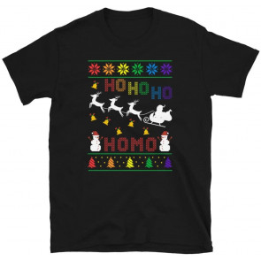 Hoho Homo Lgbt Ugly Christmas   T-Shirt