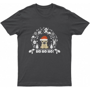 Hohoho Pug Christmas Edition A Small Lovely Dog With Short Hair And A Wide Flat Face With Deep Folds Of Skin Dog T T-Shirt