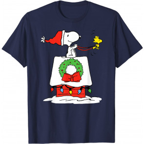 Holiday Snoopy's Doghouse Sleigh T-Shirt